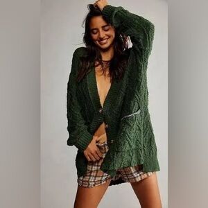 Free People Montana Cable Cardi